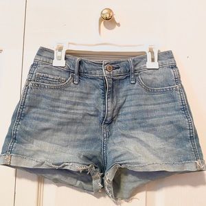 blue jean shorts